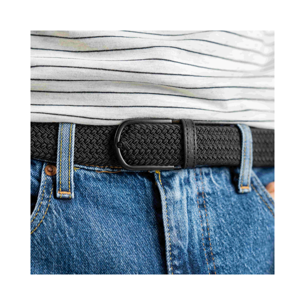 Woven Belt - All Black