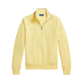 Knit Cotton Quarter-Zip Sweater - Soft Yellow