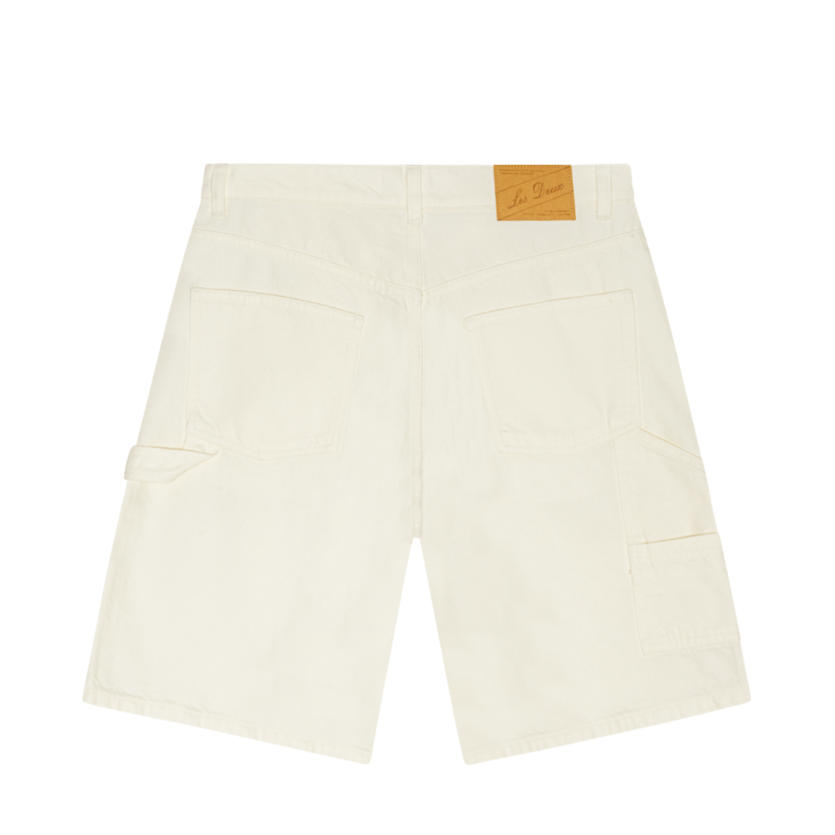 Carpenter Denim Shorts - Light Ivory