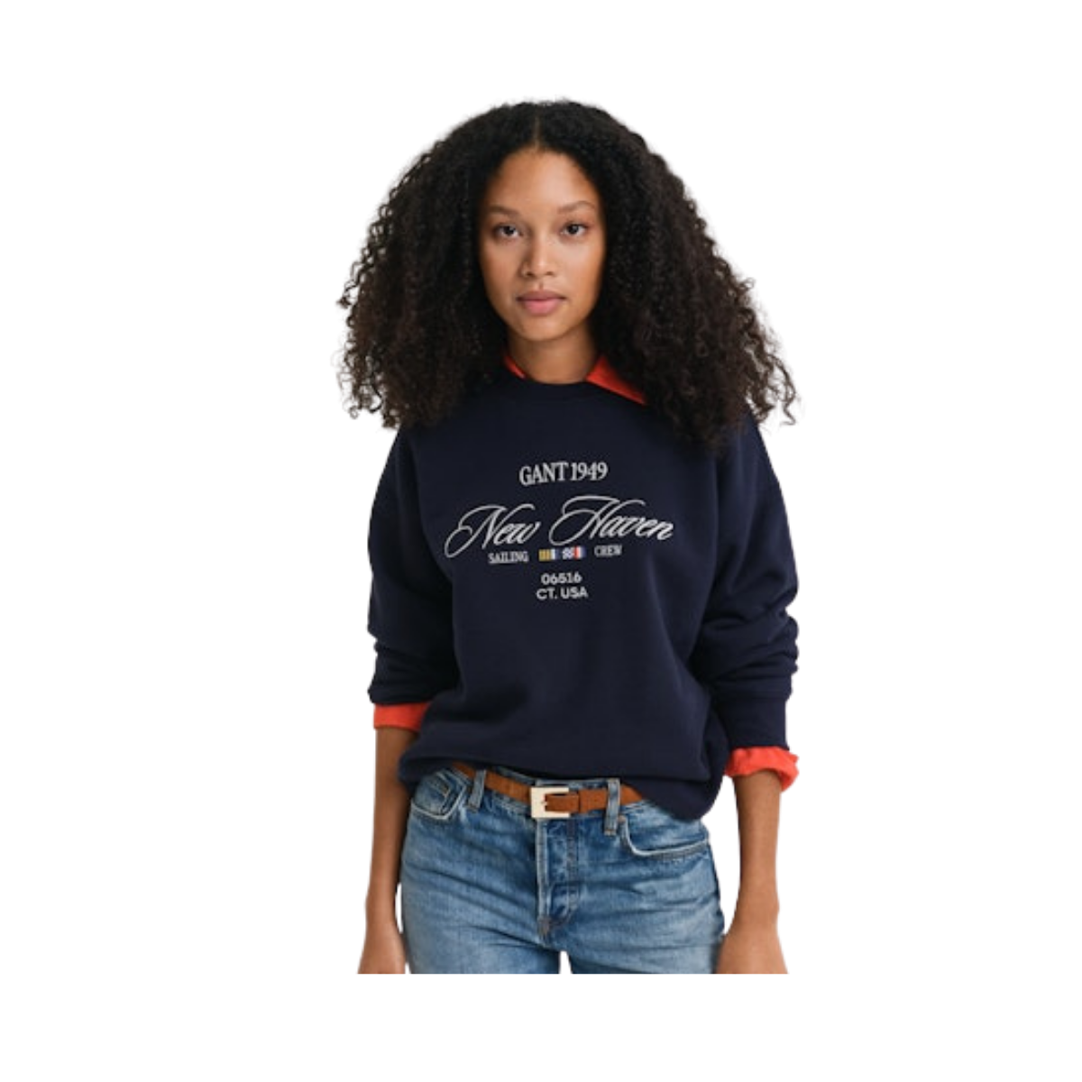 Graphic C-Neck Sweat - 433 Evening Blue