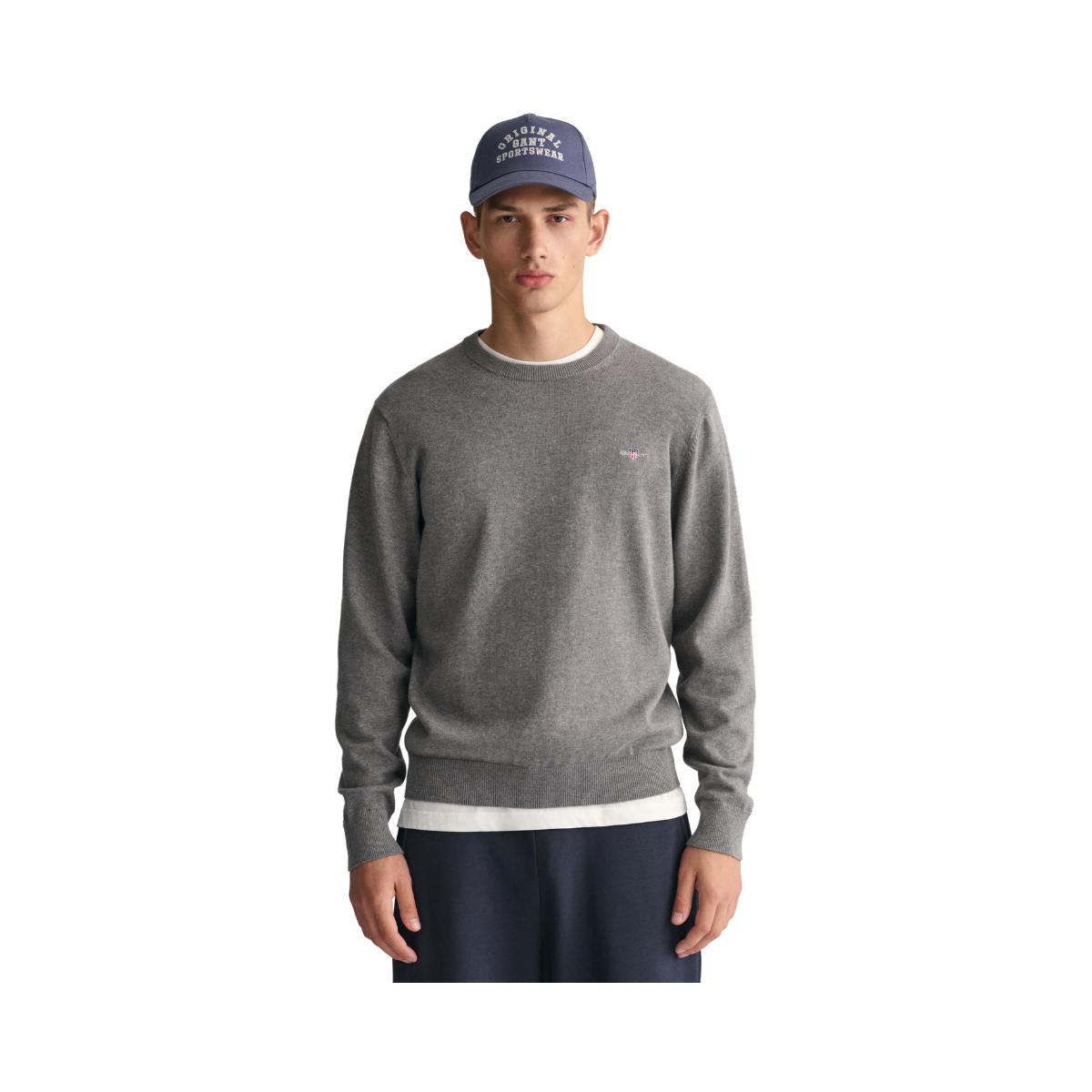 Classic Cotton C-Neck - Grey