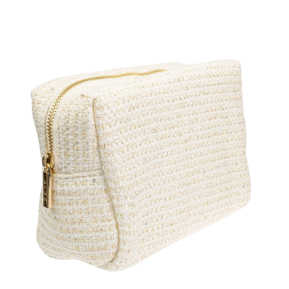 Tweed Make-Up Pouch Large - Cotton Candy