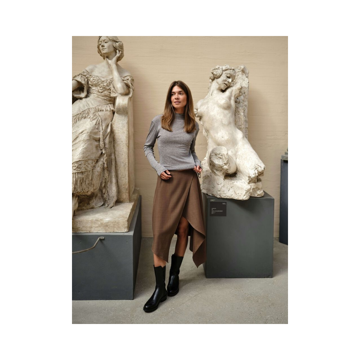 Tarko Skirt - Dusty Brown