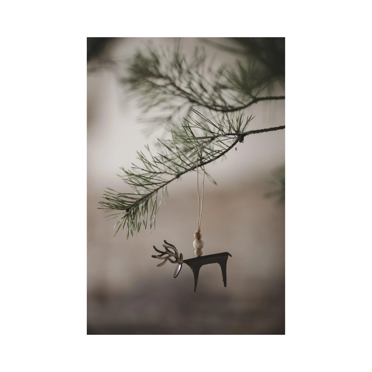 Ornament Deer Julgransdekoration - BEIGE