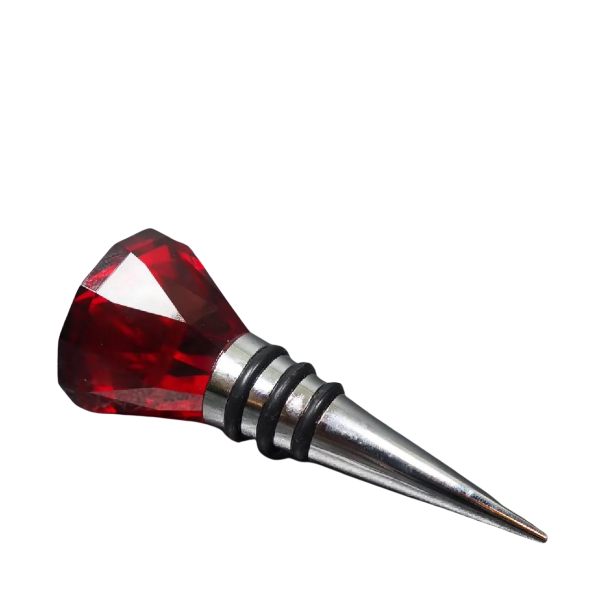 Glass Bottle Stopper - 004 Red