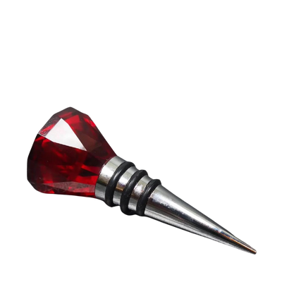 Glass Bottle Stopper - 004 Red