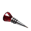Glass Bottle Stopper - 004 Red