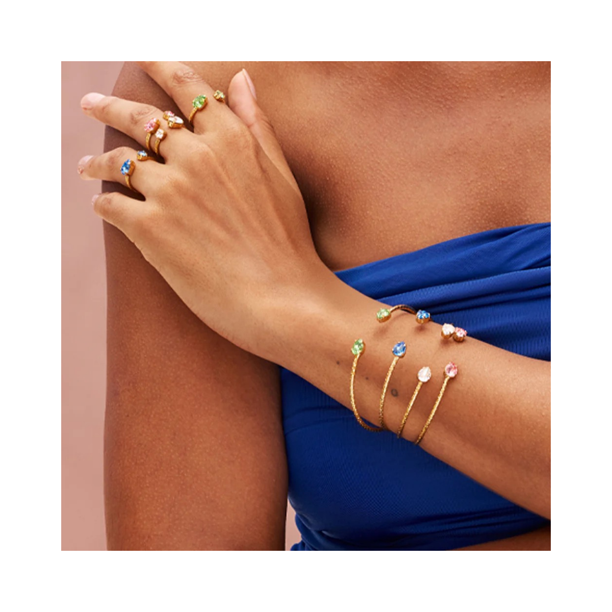 Amelia Bracelet Gold - Recreated Iceblue