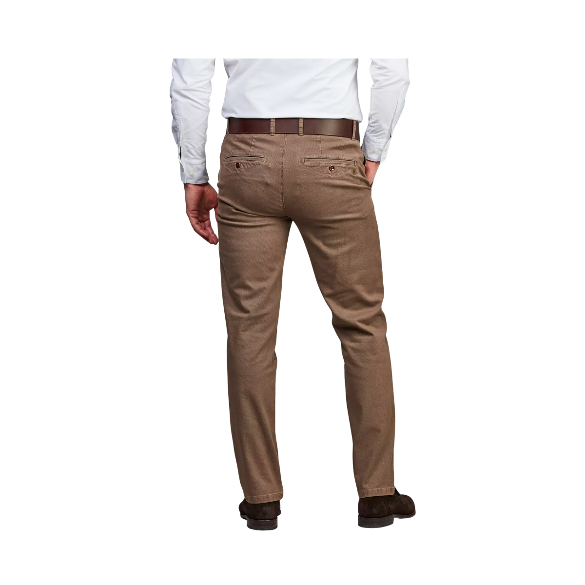 Classic Chino Bormio Print - Dark Beige