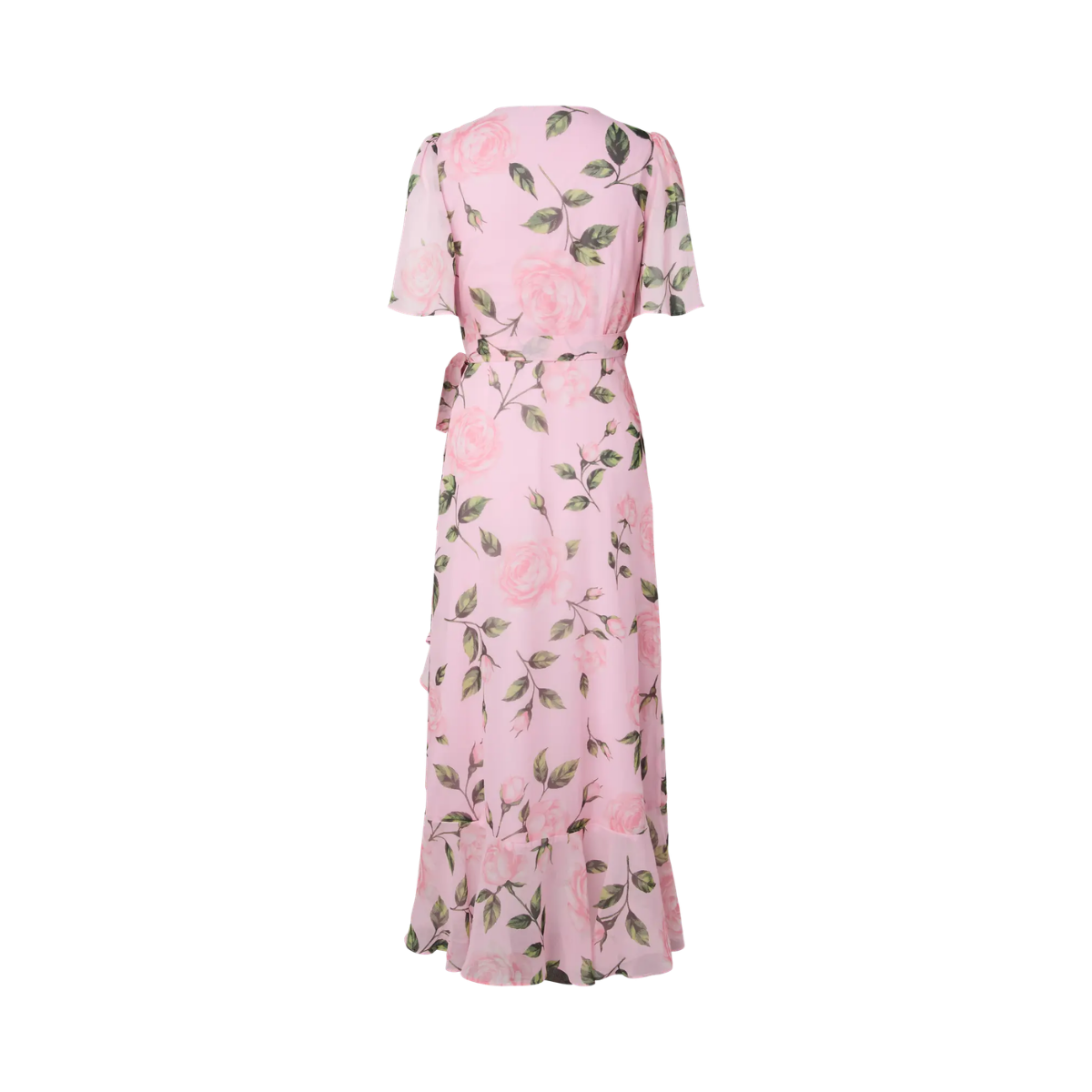 YASVeneda SS Maxi Wrap Dress - Pink Lady/Veneda Pri