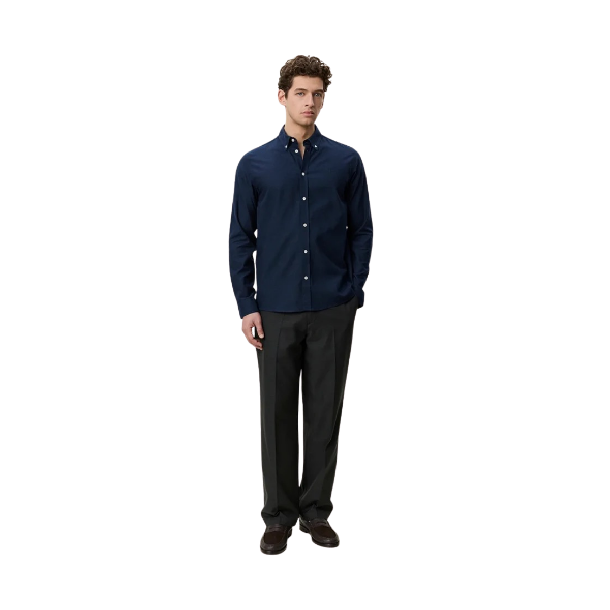 Soft Flannel Shirt - Dark Navy