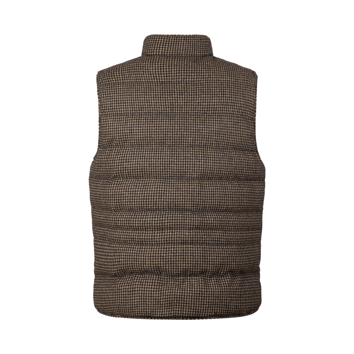 Vest Buttoned Padded Wool - Navy Pattern