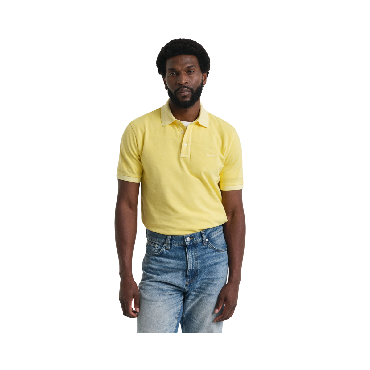 Sunfaded SS Polo - Banana Yellow