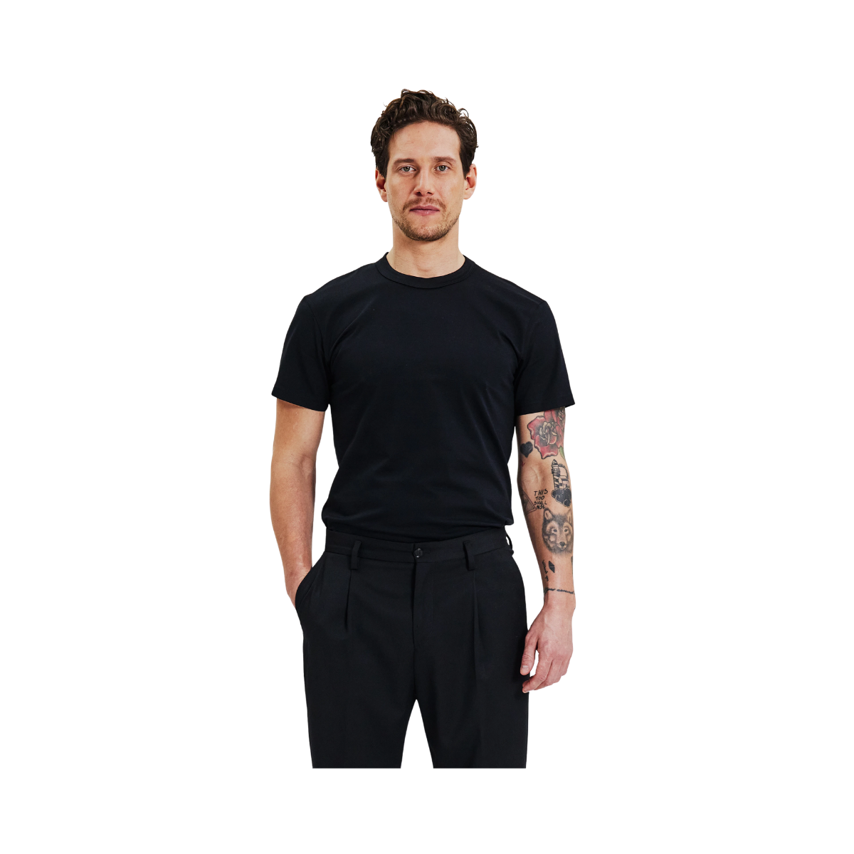 Crew-Neck Pima - Black