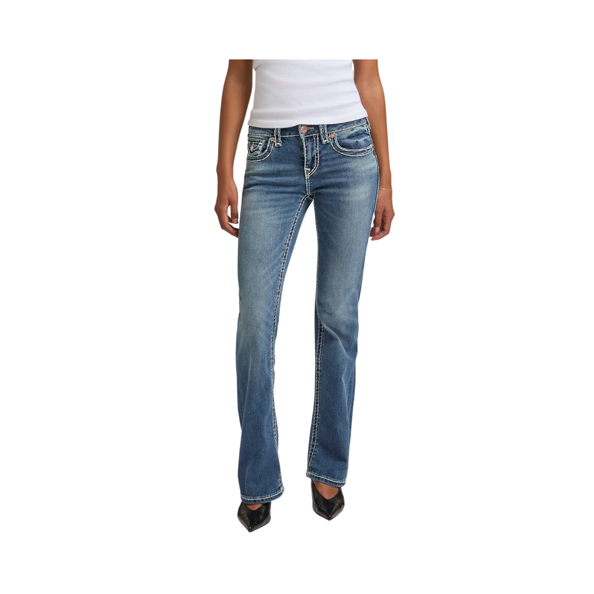 Wing Becca Mid Rise Bootcut Super T Flap - Sugar Lace