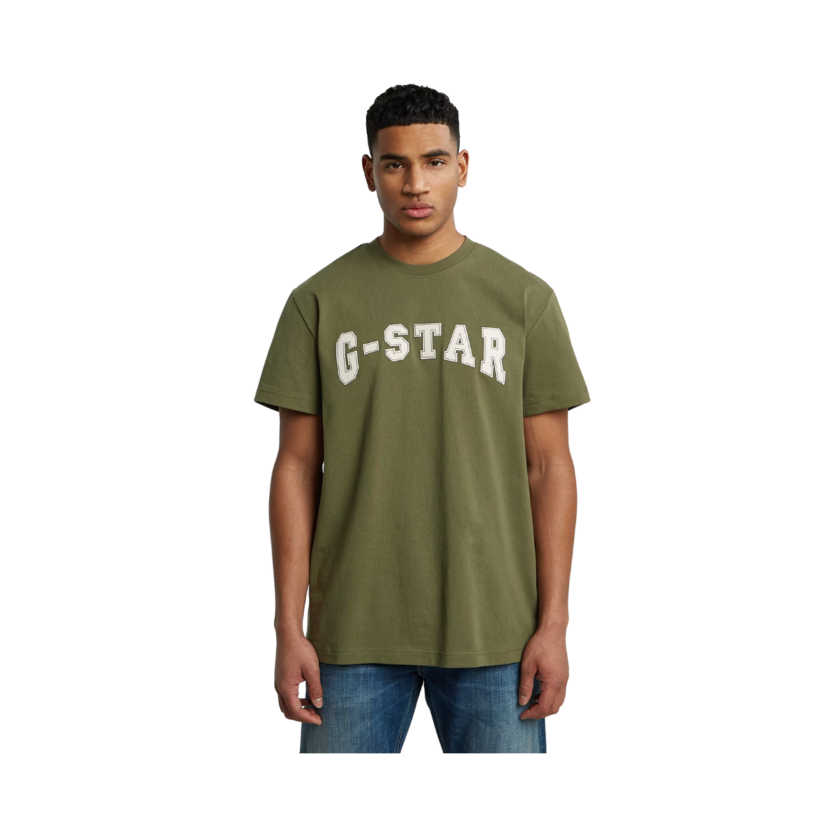 Felt Logo T-Shirt - Shadow Olive