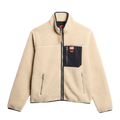 Vintage Retro Full Zip Fleece - 1LG Oatmeal Beige