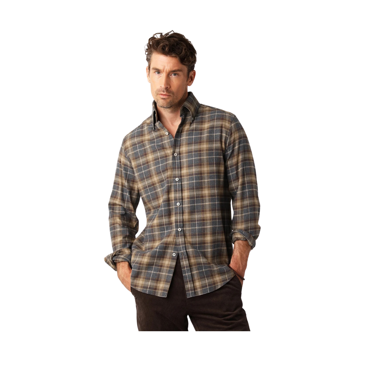 Flannell Shirt - Brown Check