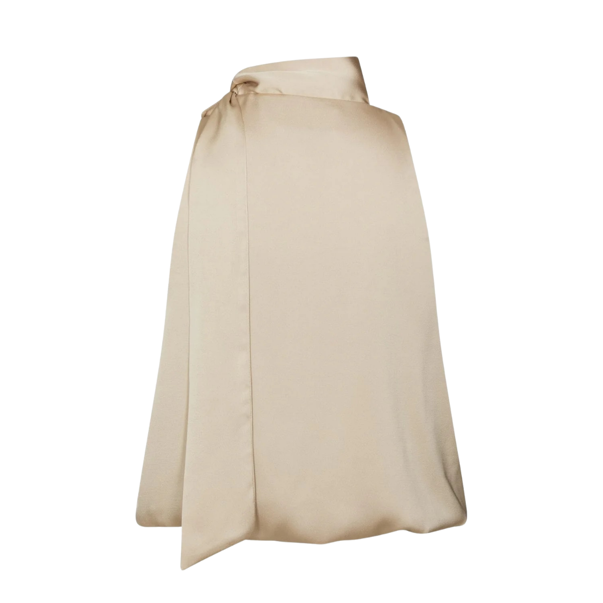 Veda Drapy Satin Top - Dark Sand