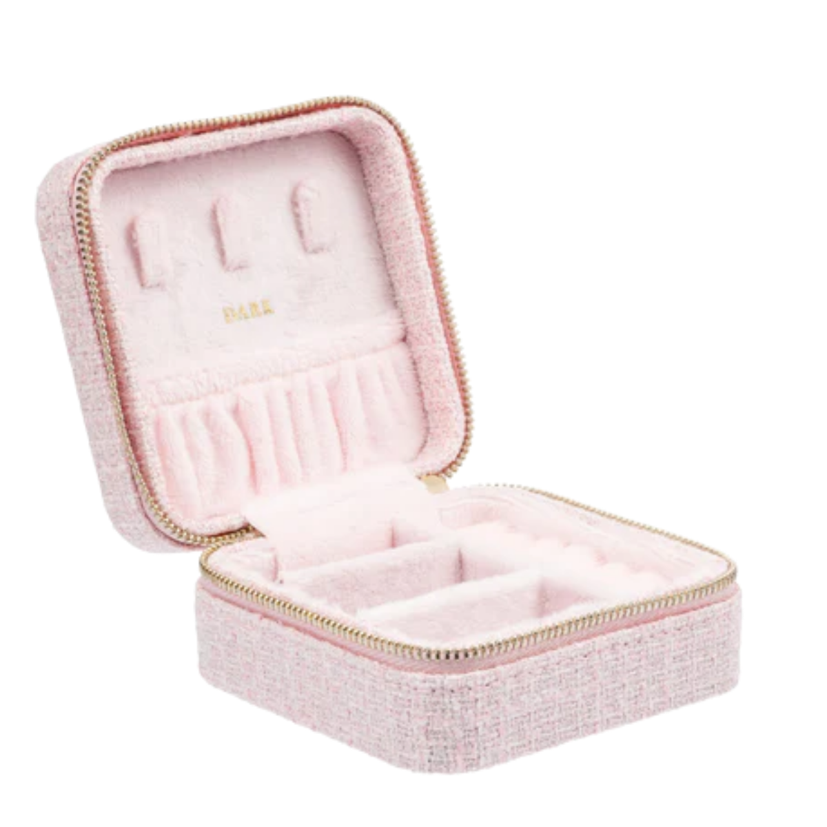 Tweed Jewellery Box Mini - Cotton Candy
