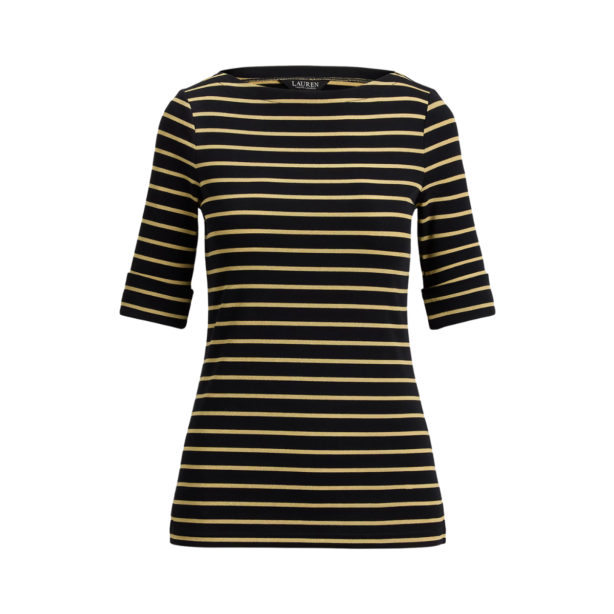 Judy T-Shirt - Black/Gold Metallic