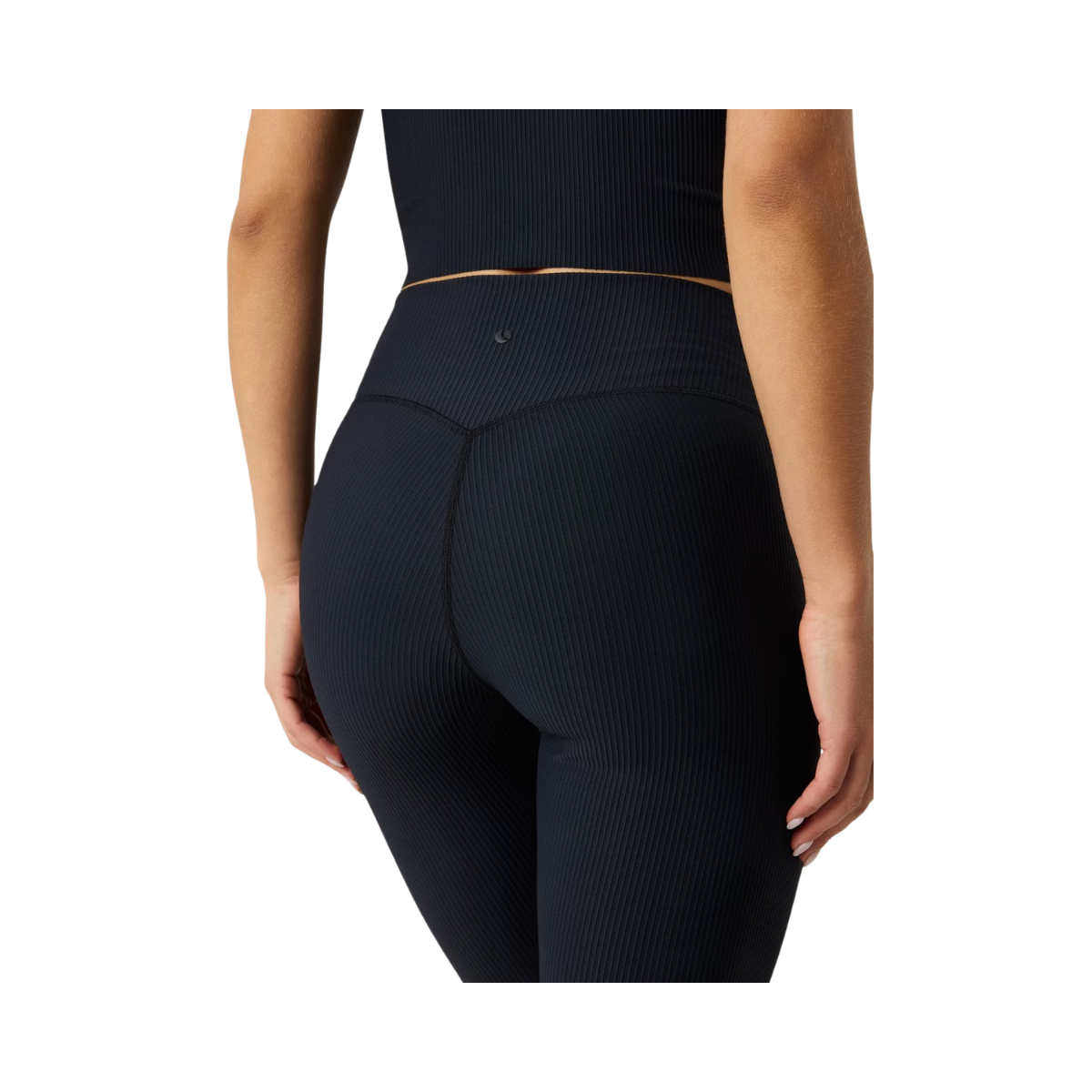 Studio Ribbed Flare Tights Regular - Black Beauty
