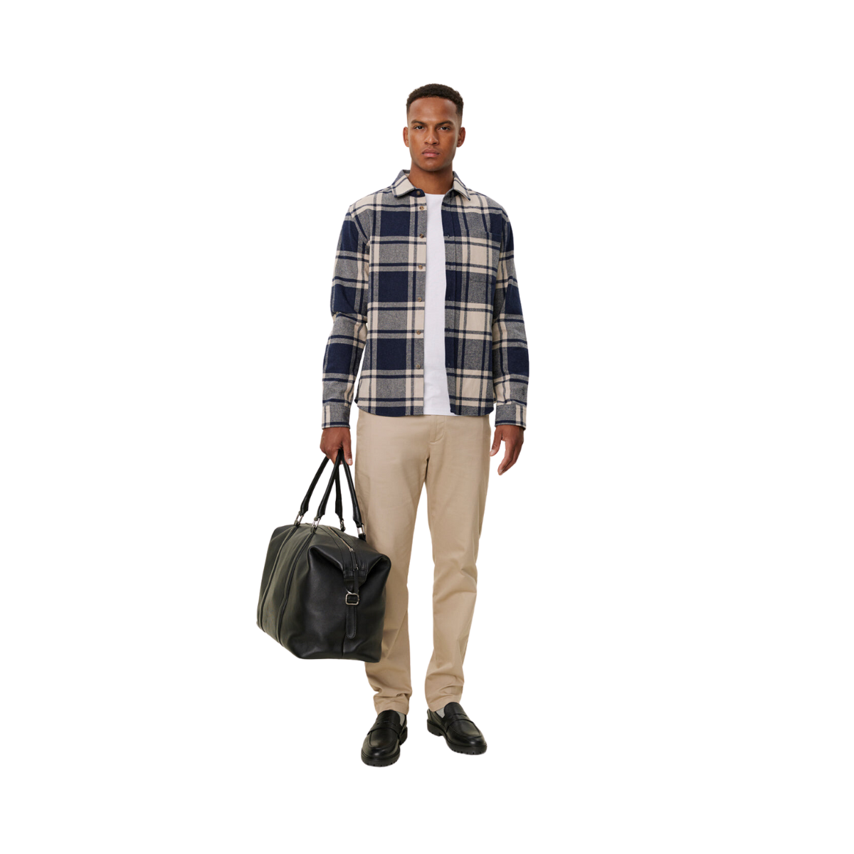 Jeremy Flannel Shirt - Navy