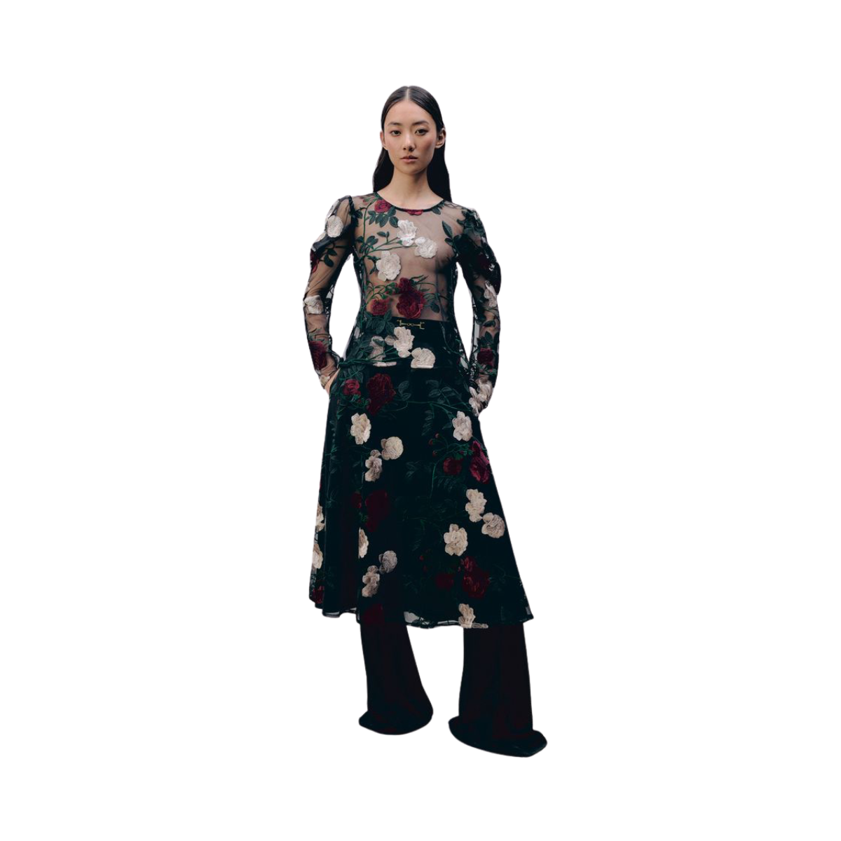 Maxine Top - Black Floral