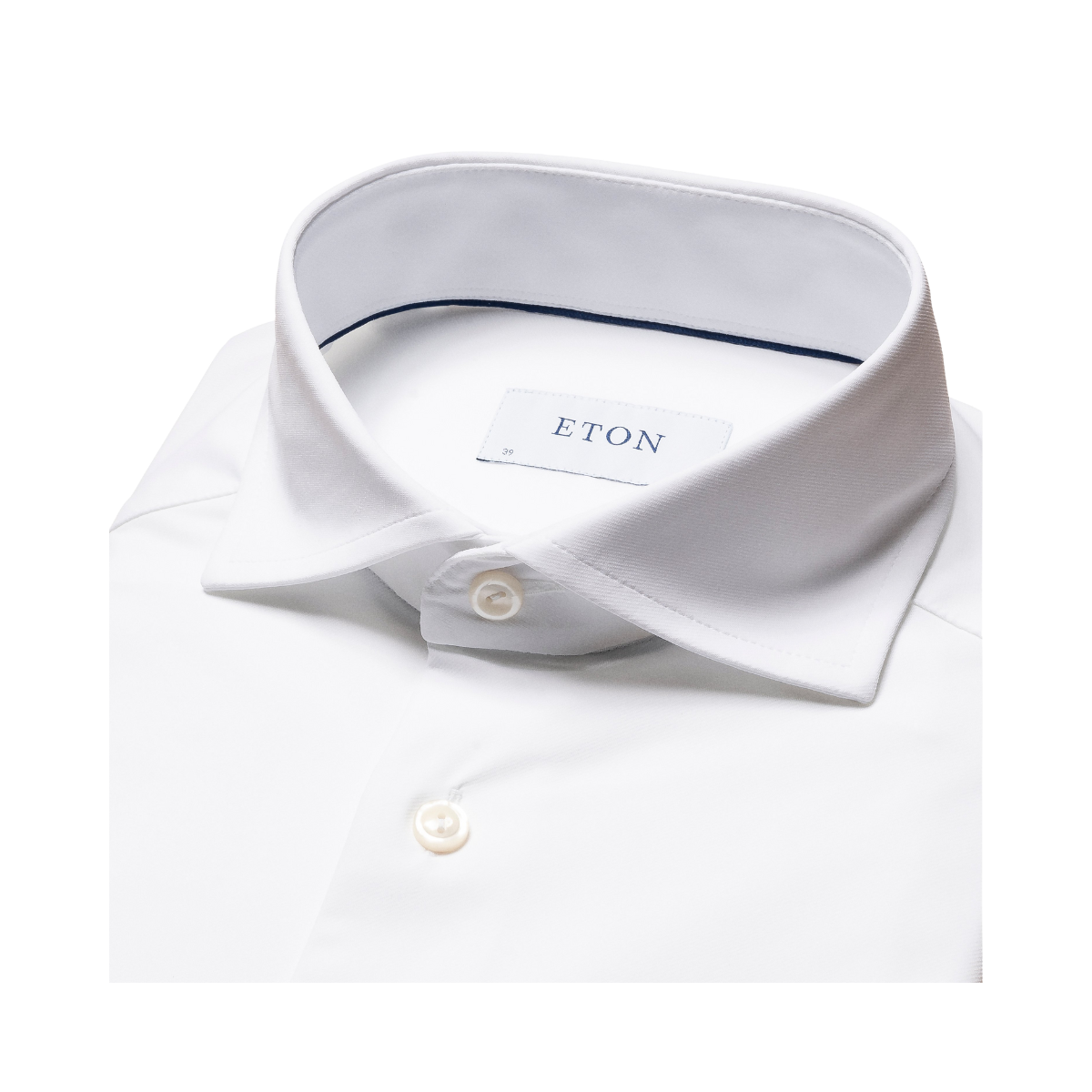 Wide Spread Slim Stretch Shirt - White