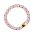Fluffy Fat Hair Tie W/Gold - Cotton Candy Stripe