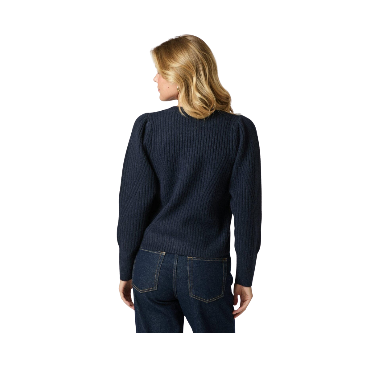 Puli Knit Cardigan - Navy