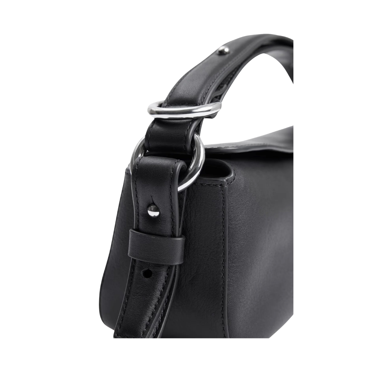 Bud Leather Bag Slim - Black