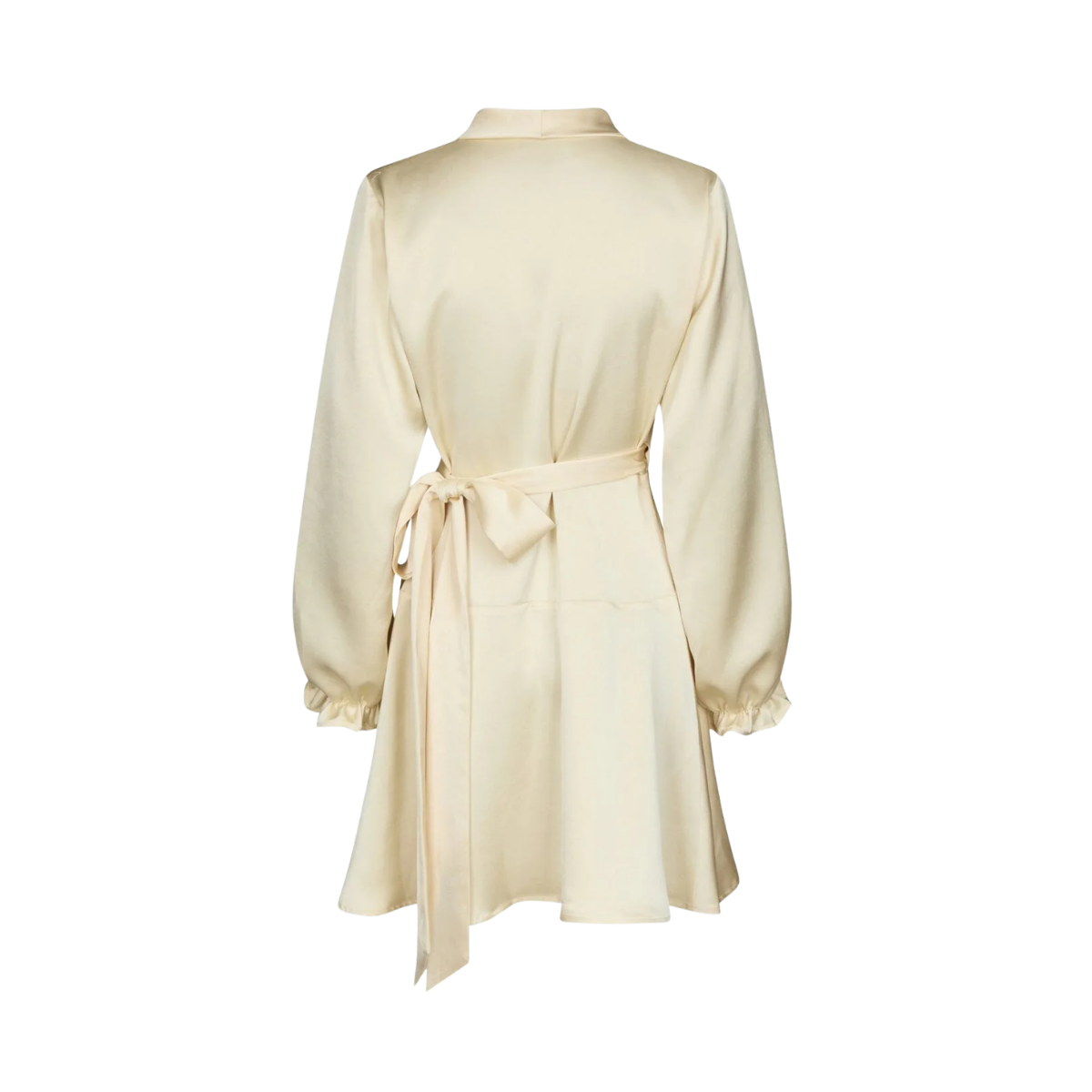 Colbie Heavy Sateen Dress - Light Yellow