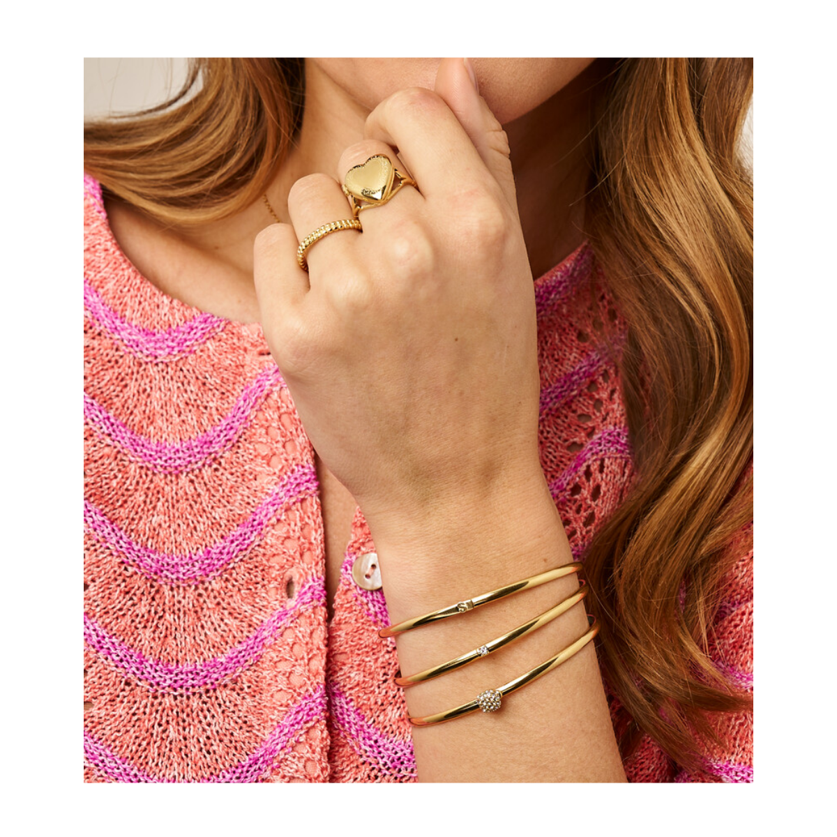 Bangle Mini Strass - Gold