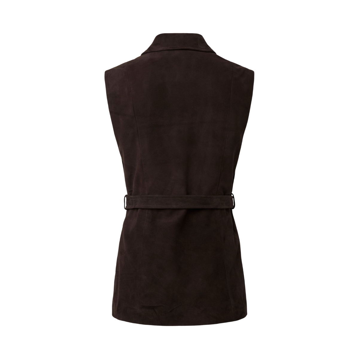 YASRie Suede Waistcoat - Coffee Bean