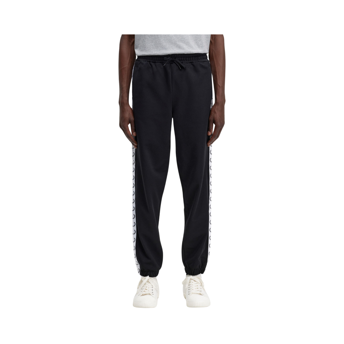 TAPED TRACK PANT - Black