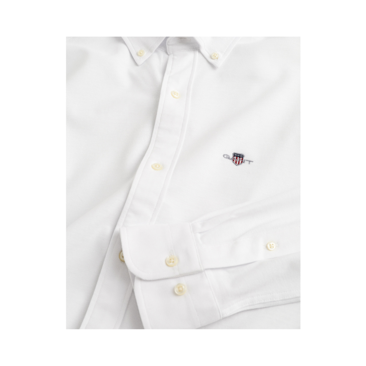 Reg Jersey Pique Shirt - White