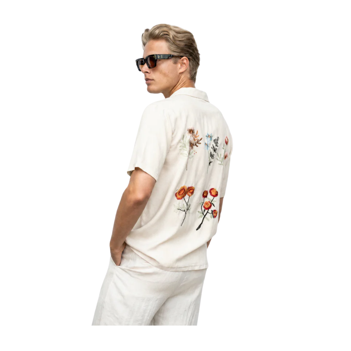 Hector Emb Shirt - Offwhite
