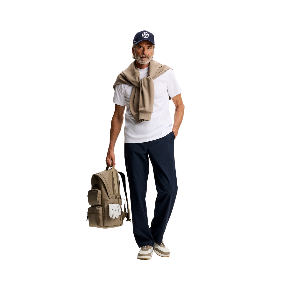 Devyn Straight Vent Pants - JL Navy