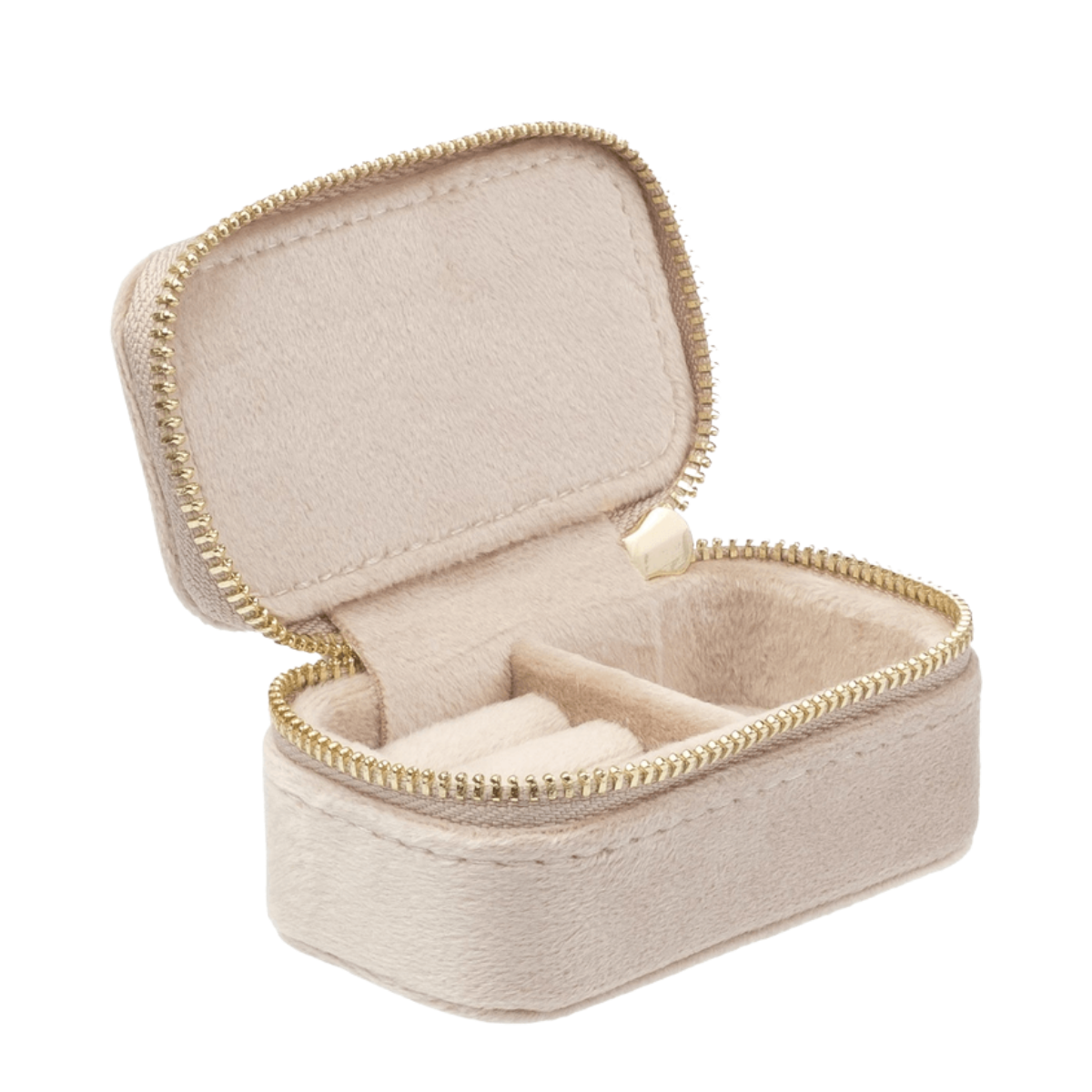 Velvet Jewellery Box Micro - Dark Sand