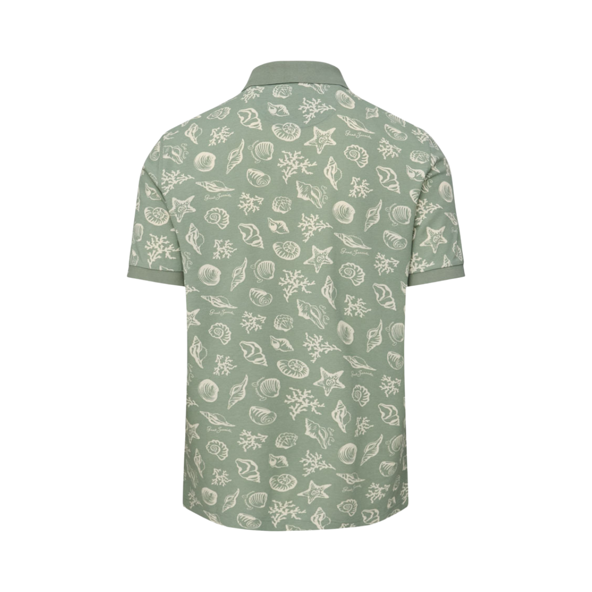 Aop SS Polo - Ceramic Grey