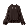 N-Latanietta Blouse - Chocolate