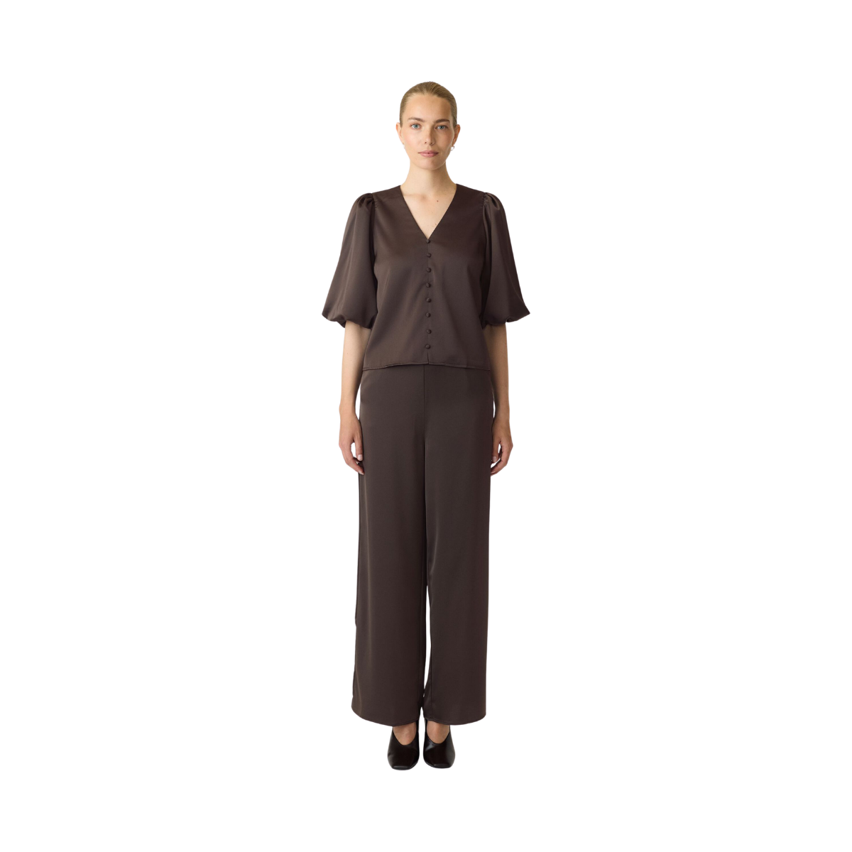 YASPella 2/4 Top - Chocolate brown