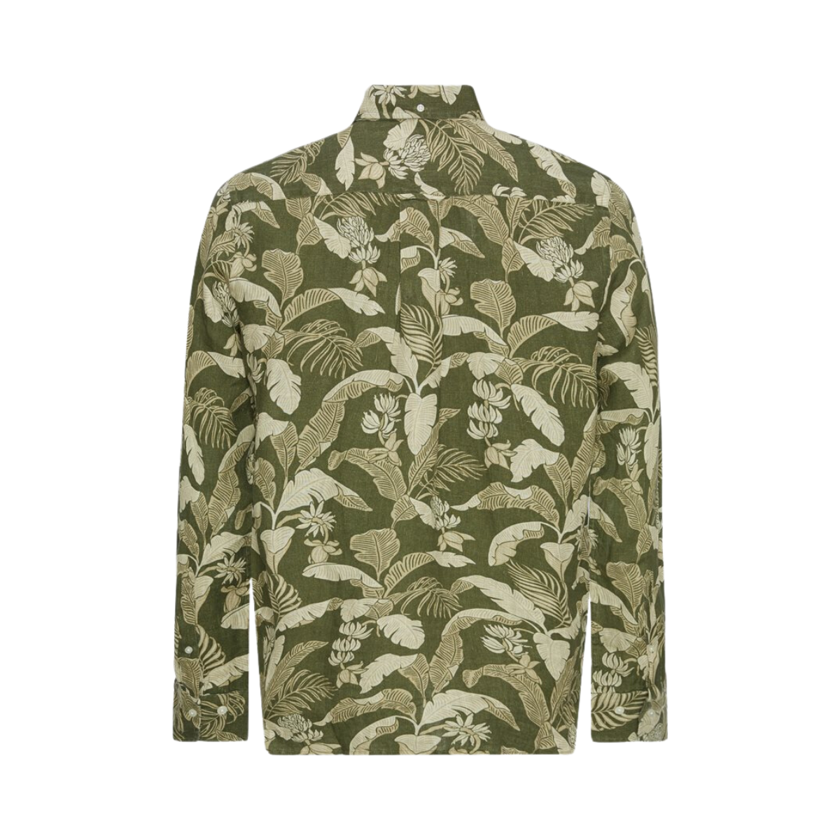 Linen Print Shirt - Green