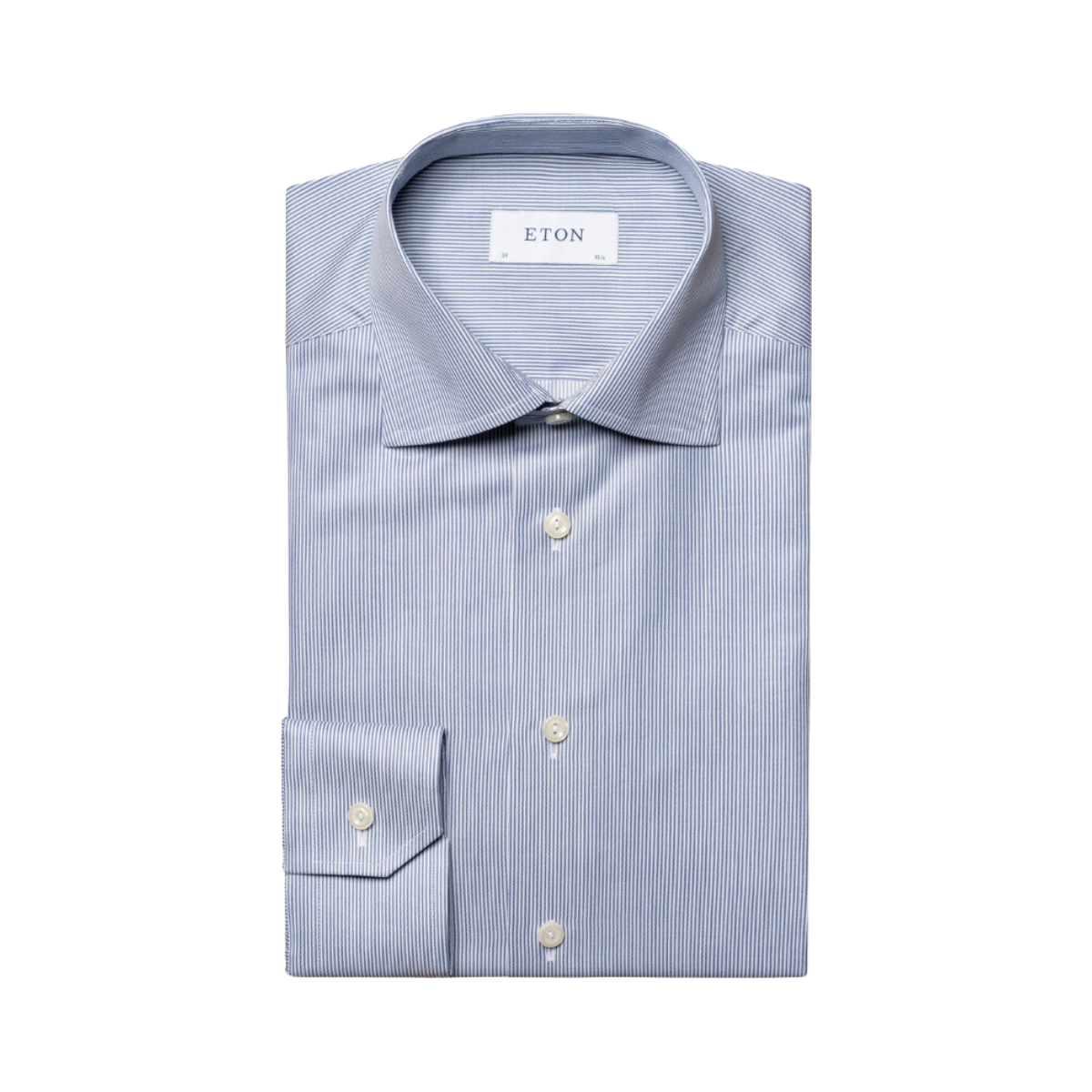 Fine Stripe Signature Twill Shirt - Blue