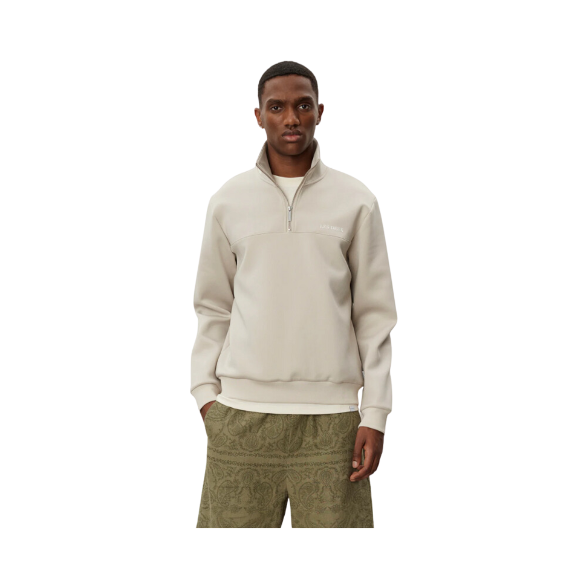 Ballier Track Half-zip Sweatshirt - Beige