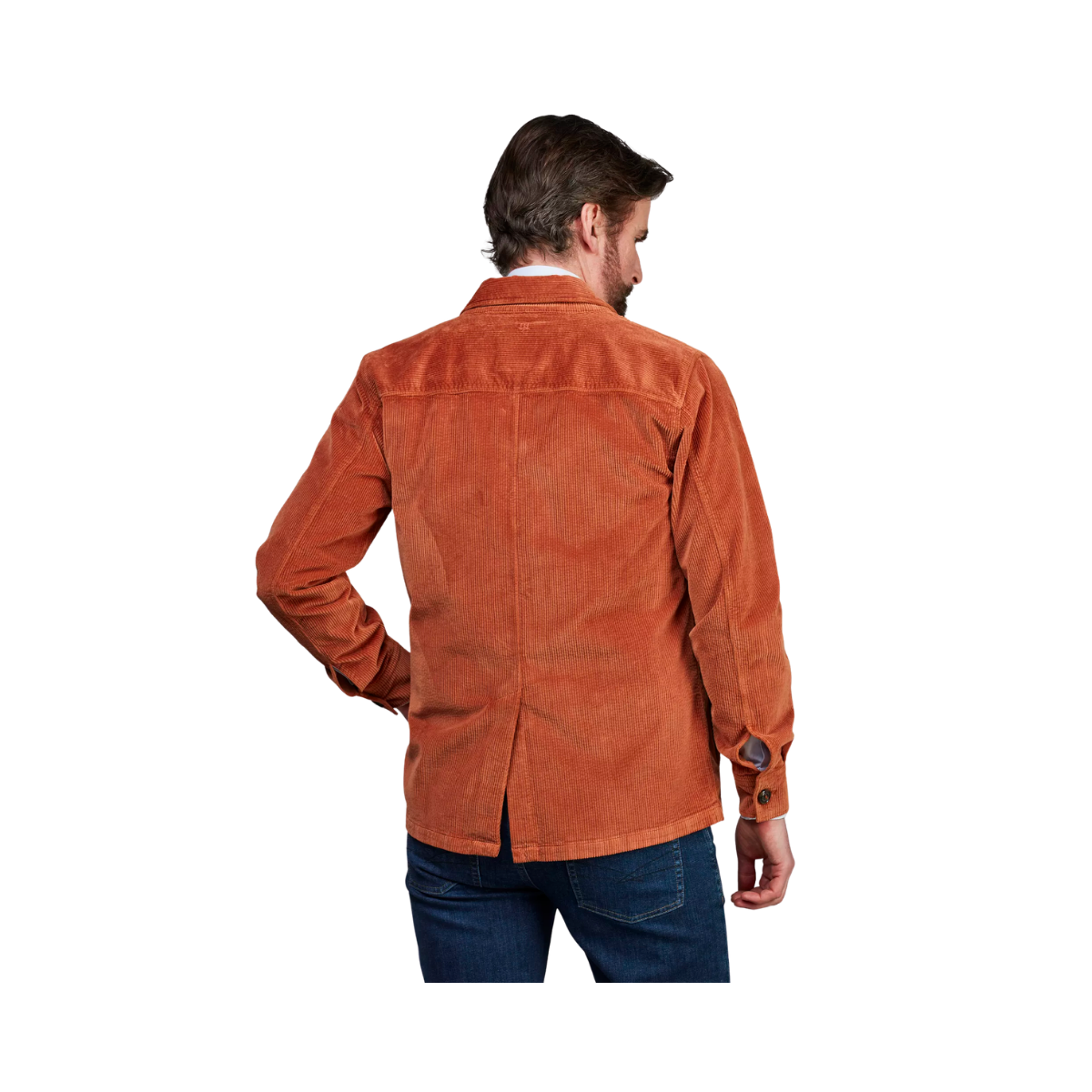 8W Corduroy Overshirt - Dark Orange