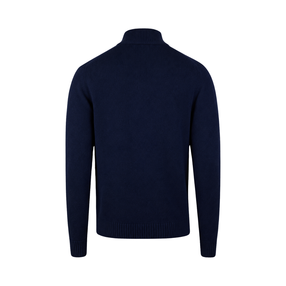 Pullover Knitted Half Zip - Navy