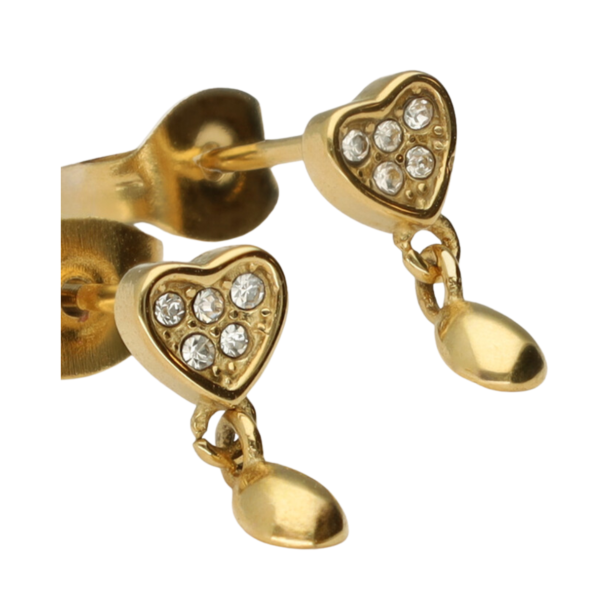 Earstud heart drop - 1200 Gold