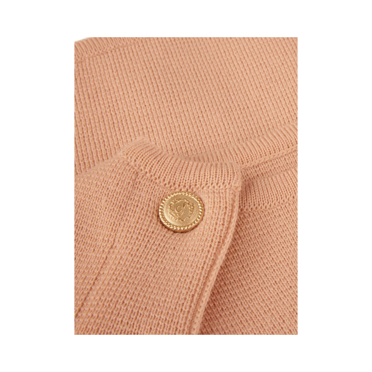 Ines Poncho Knitted - Orange
